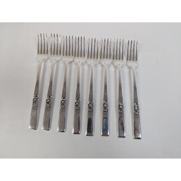 Oneida Morning Star Silverplate 1948 Serving for 8 Set of 47 - Picture 4 of 9